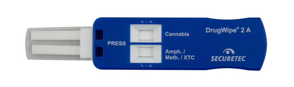 THC detection test on surfaces or in solids/liquids